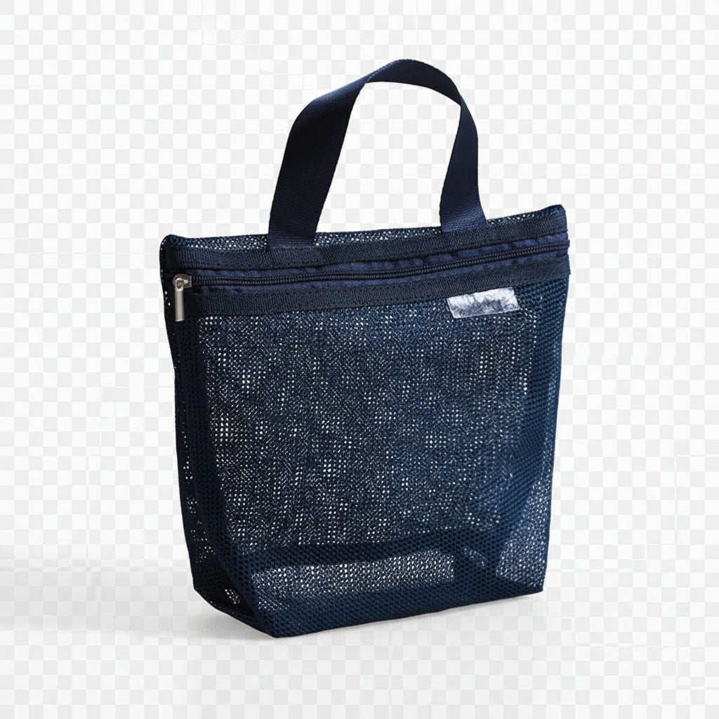 Mesh Toiletry Travel Pouch with Handle