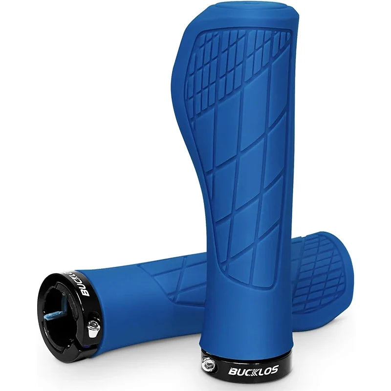 Bucklos MTB Ergonomic Handlebar Grips – Lock-On Soft Rubber, 22.2mm