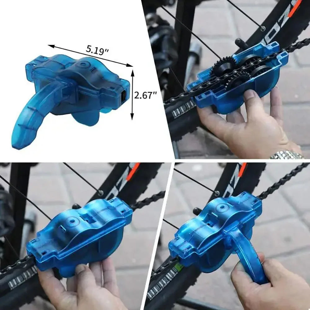 MTB Bike Chain Cleaner & Brush Tool Set