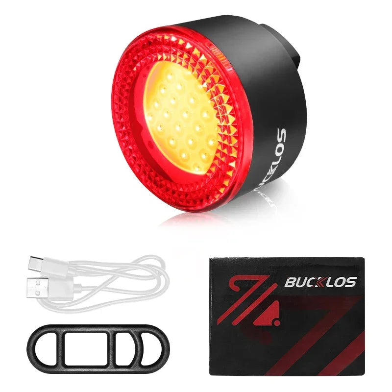 BUCKLOS 500lm USB Bike Light Set with Taillight