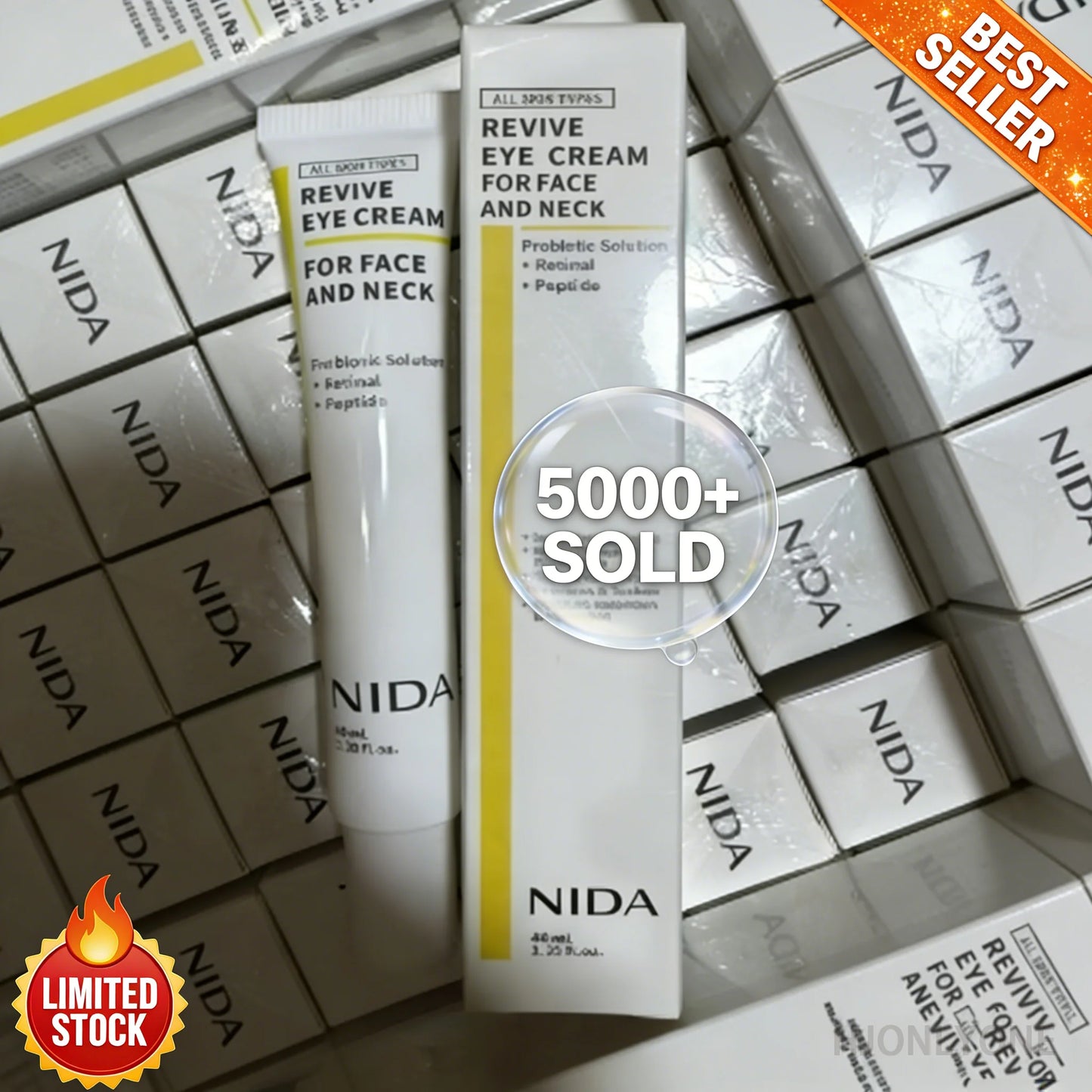 NIDA Peptide & Retinol Serum + Eye Cream Skincare Set
