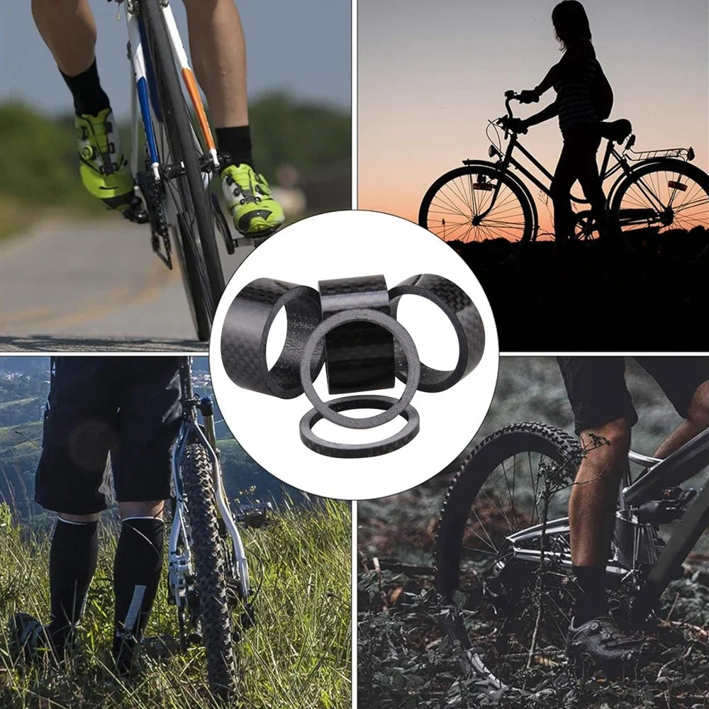 Carbon Fibre MTB Headset Spacer Set (5pcs)
