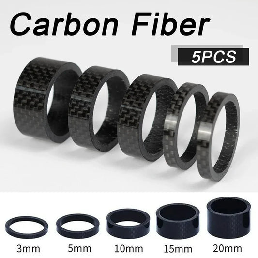 Carbon Fibre MTB Headset Spacer Set (5pcs)