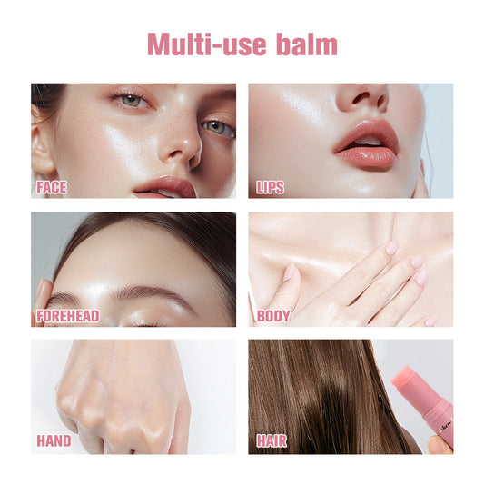 Korean Pink Hydrating Balm Stick — Makeup Base & Skincare