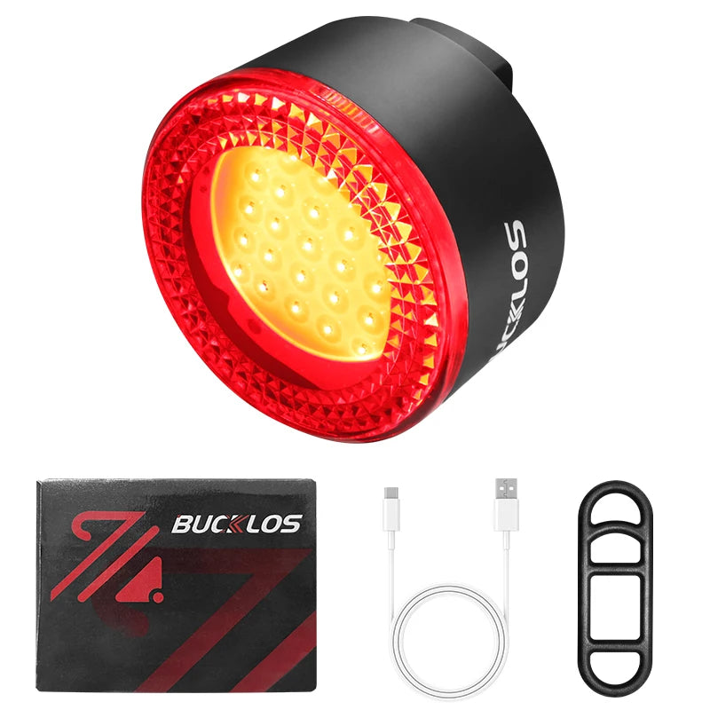 BUCKLOS 500lm USB Bike Light Set with Taillight