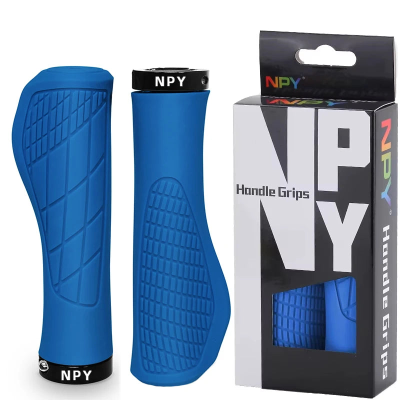 Lock-On MTB Handlebar Grips — Soft Rubber Non-Slip