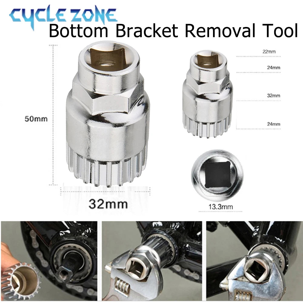 Bicycle Repair Tool Kit — Flywheel Remover, Chain Breaker & Crank Puller Set