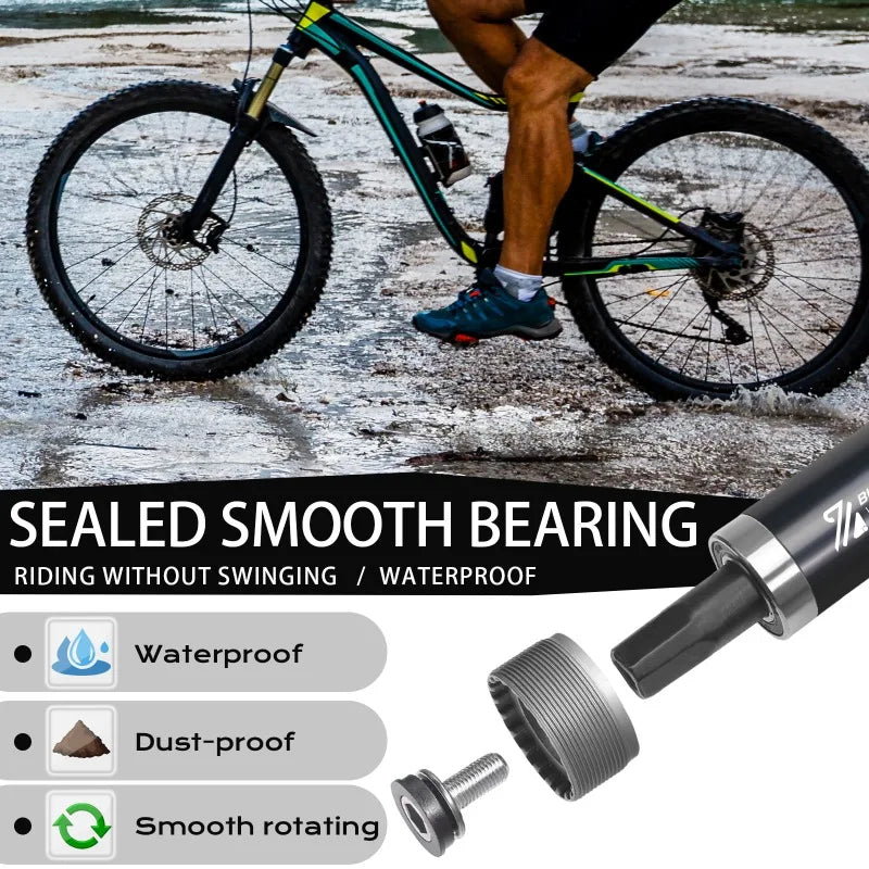 BUCKLOS Square Taper Bottom Bracket — BB68 / BB100 Threaded CNC