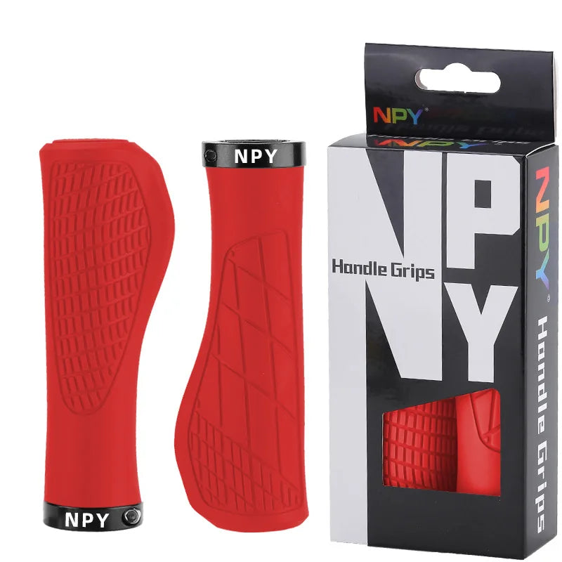 Lock-On MTB Handlebar Grips — Soft Rubber Non-Slip
