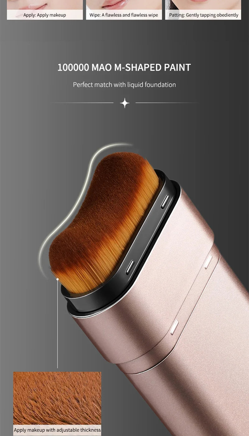 Hydrating Rotary Foundation Stick with Built-In Brush