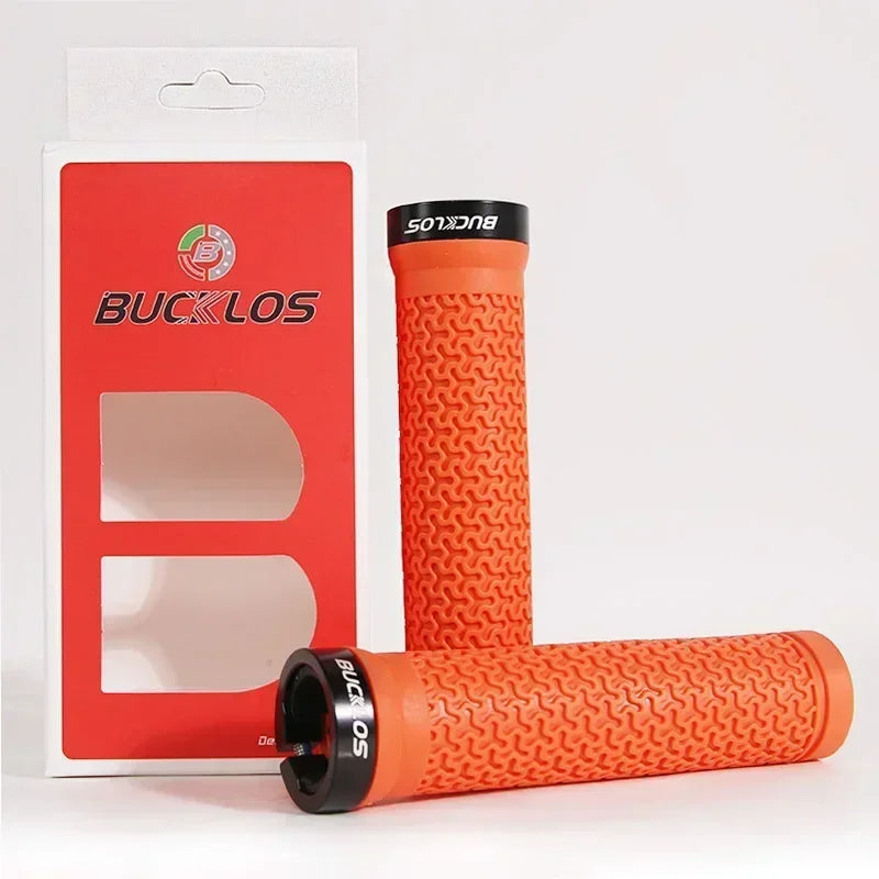 BUCKLOS Lock-On MTB Handlebar Grips — Anti-Slip Rubber