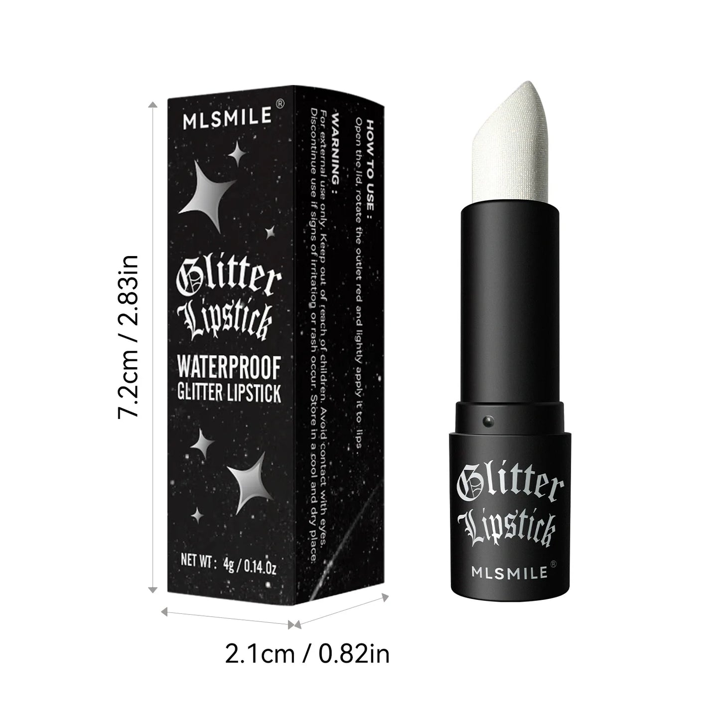 7-Colour Glitter Metallic Lipstick – Waterproof Long-Lasting Diamond Pearlescent Lip Colour