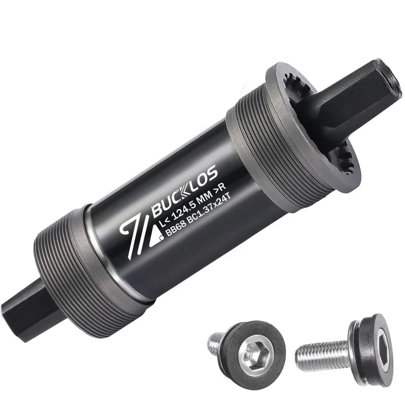 BUCKLOS Square Taper Bottom Bracket — BB68 / BB100 Threaded CNC