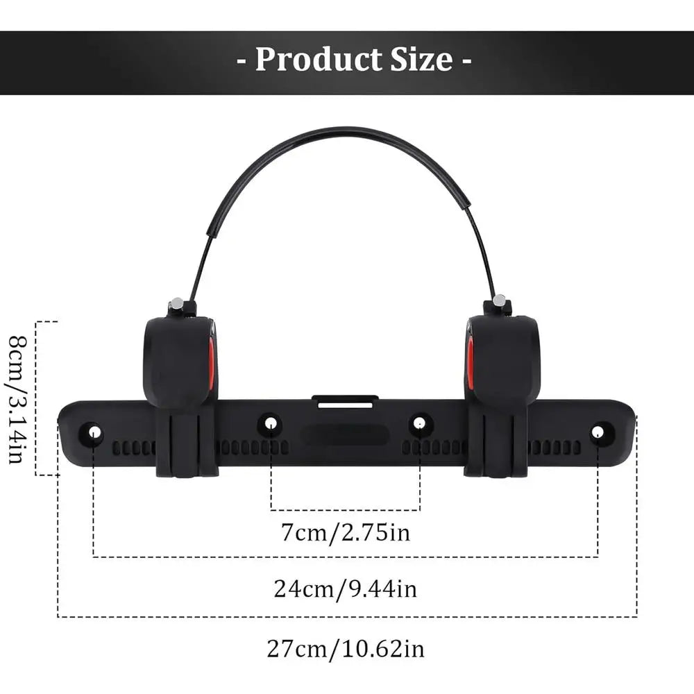 Bike Bag Buckle – Adjustable Saddle Rack Clip for Bicycle & Motorcycle Pannier Rack