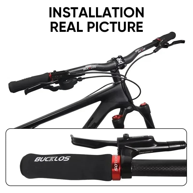 BUCKLOS Lock-On MTB Handlebar Grips — Anti-Slip Rubber