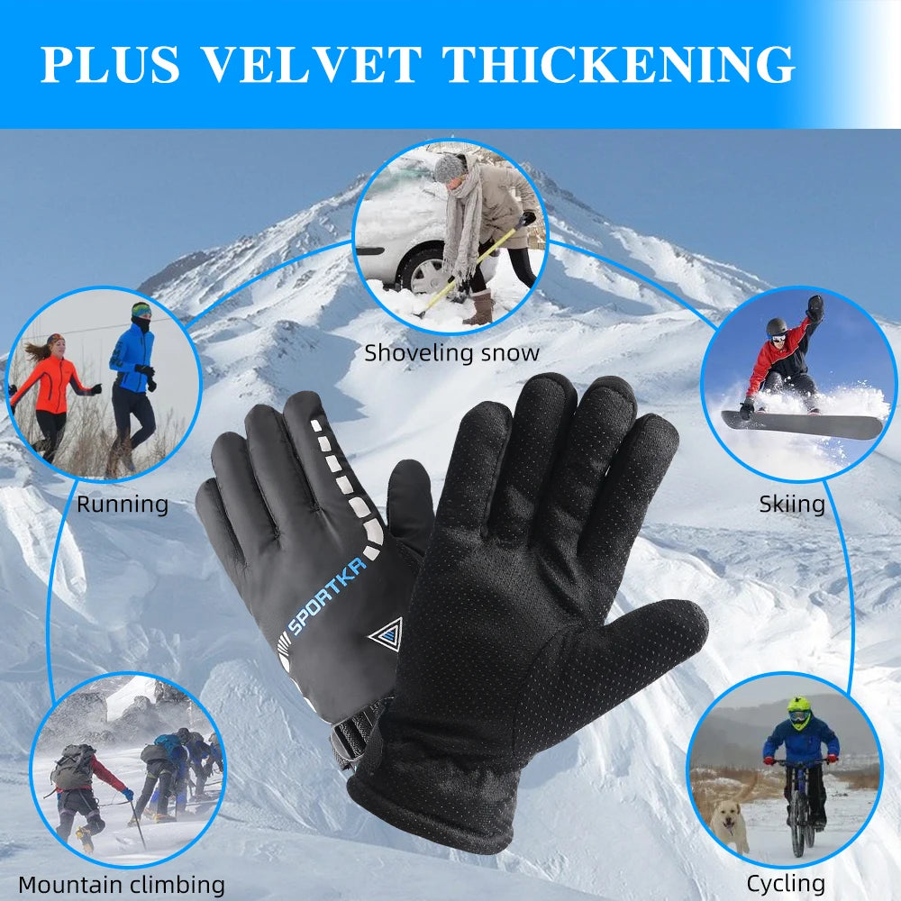 Winter Cycling Gloves – Waterproof Anti-Slip Warm Unisex Outdoor Sports