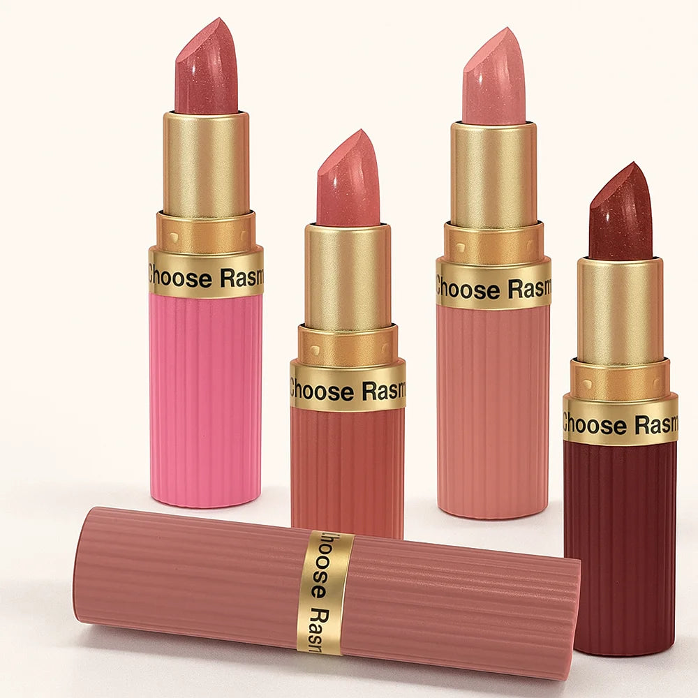 Pearlescent Pink Glitter Velvet Lipstick – Metallic Waterproof Shimmer Diamond Finish