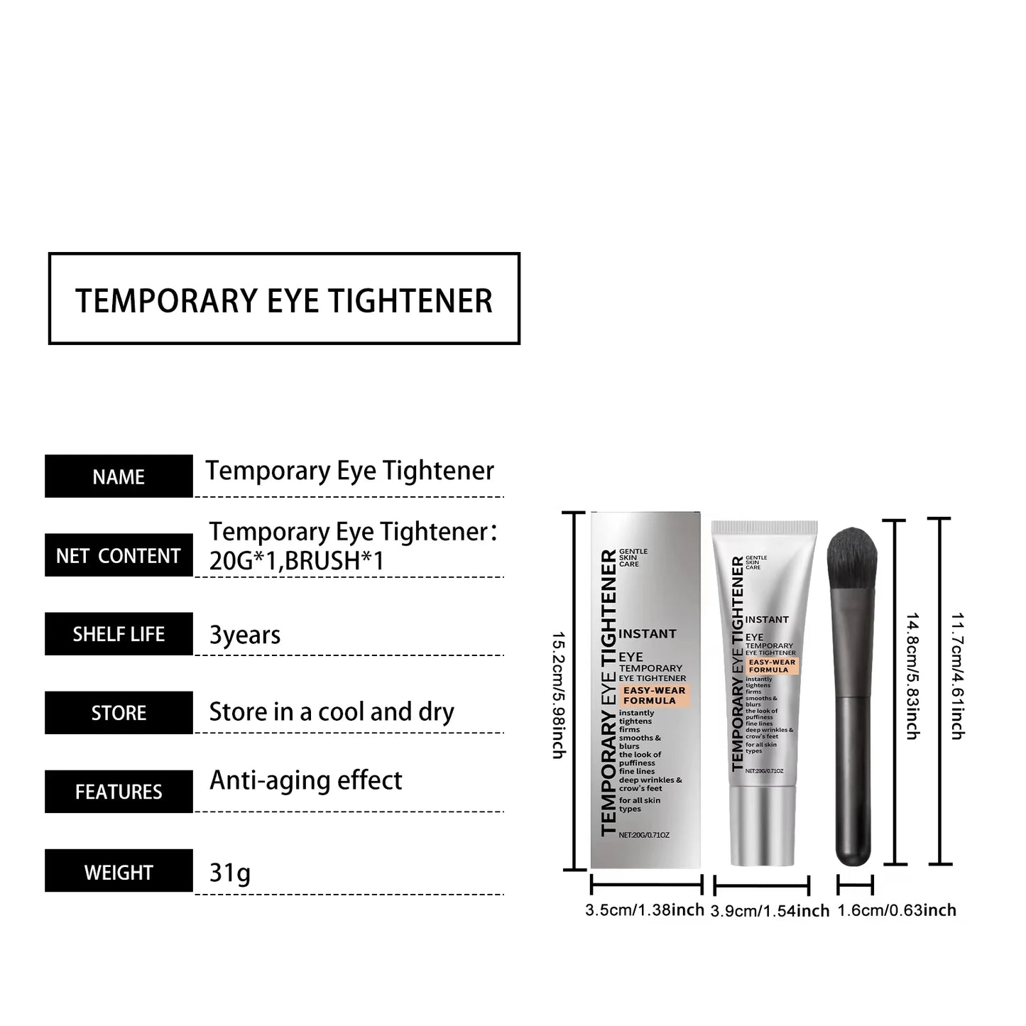 Firming Eye Cream with Brush — Anti-Ageing & Hydrating