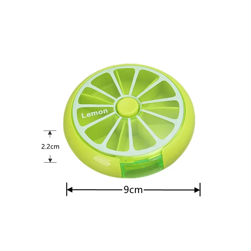 Green lemon-shaped object with measurements on a white background