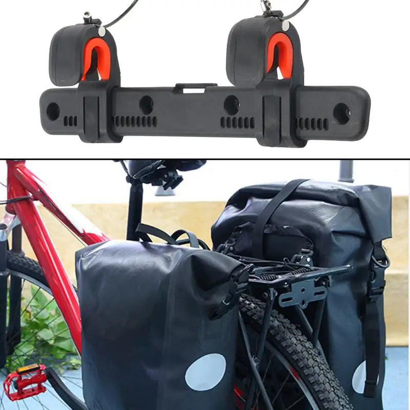 Bike Bag Buckle – Adjustable Saddle Rack Clip for Bicycle & Motorcycle Pannier Rack