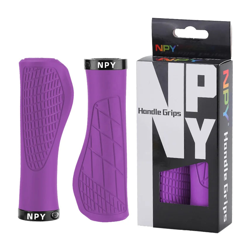 Lock-On MTB Handlebar Grips — Soft Rubber Non-Slip