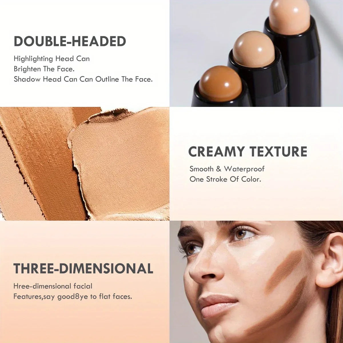 Double-Ended Highlight & Contour Concealer Stick