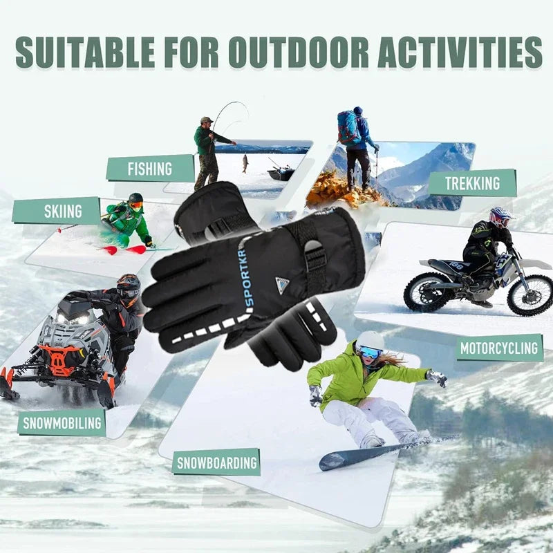 Winter Cycling Gloves – Waterproof Anti-Slip Warm Unisex Outdoor Sports