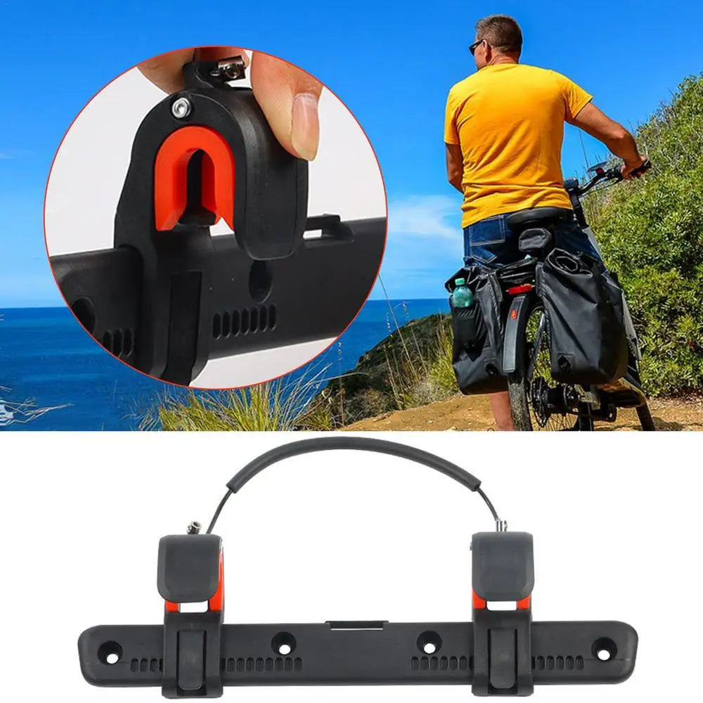 Bike Bag Buckle – Adjustable Saddle Rack Clip for Bicycle & Motorcycle Pannier Rack