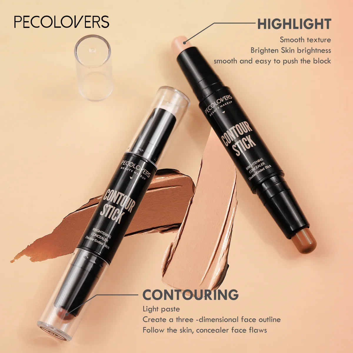 Double-Ended Highlight & Contour Concealer Stick