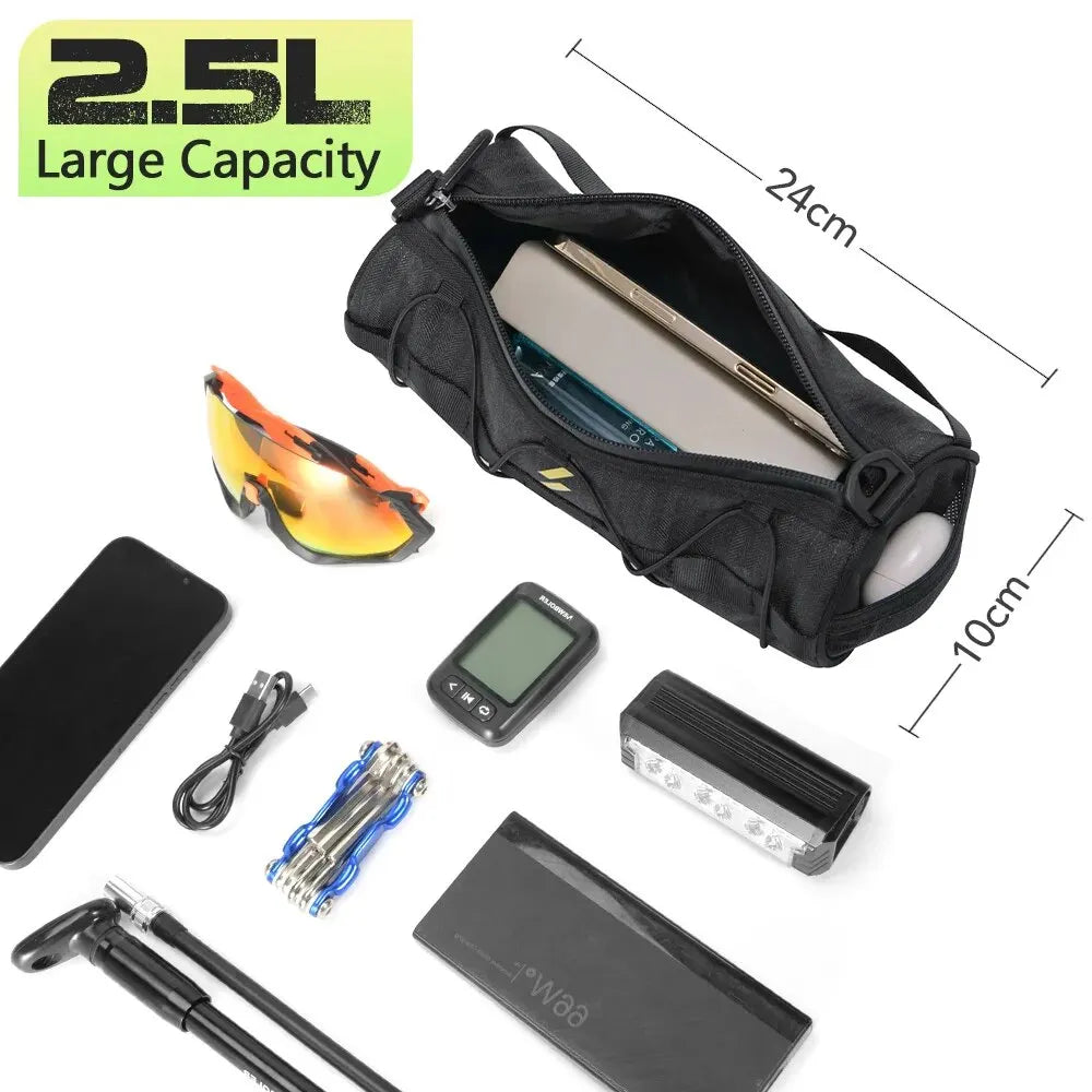 NEWBOLER Multifunction Handlebar Bag — Waterproof Bicycle Frame Pannier