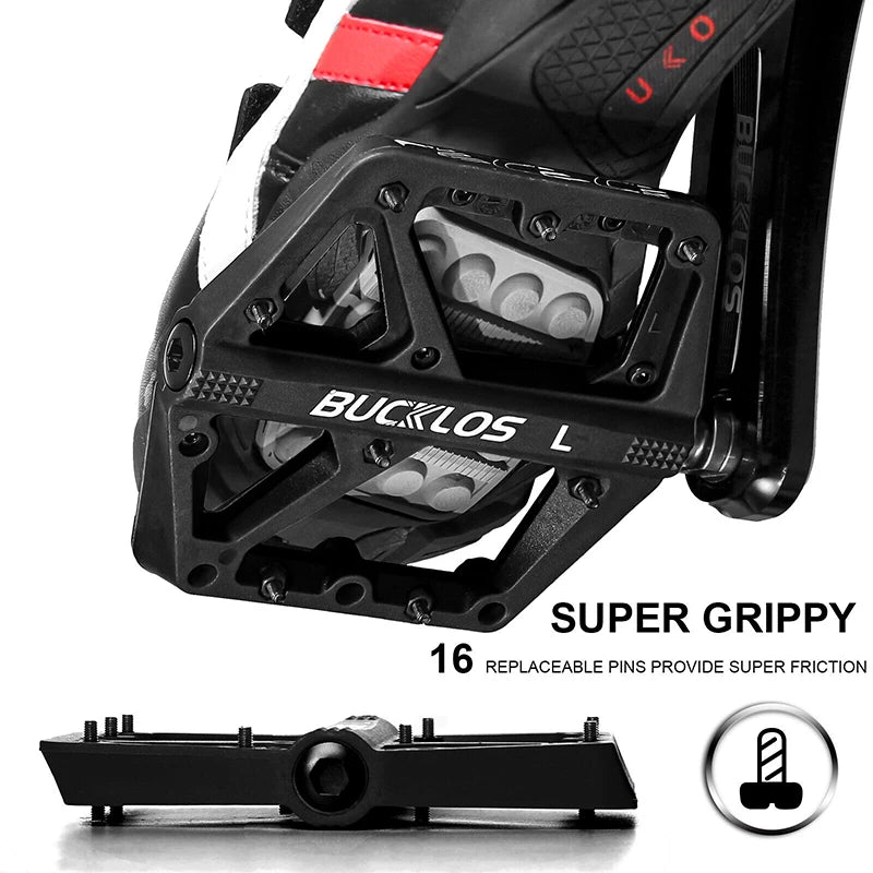 BUCKLOS Ultralight Anti-Slip MTB Bike Pedals