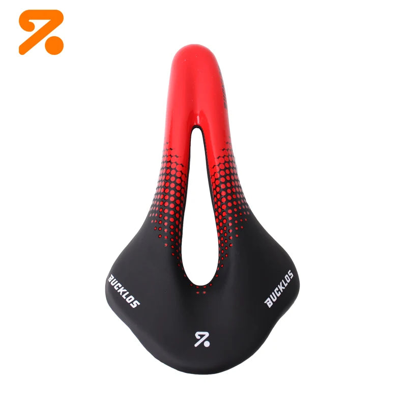Bucklos Mountain & Road Bike Saddle – 24.5×14.5mm Hollow Comfort Cycling Cushion