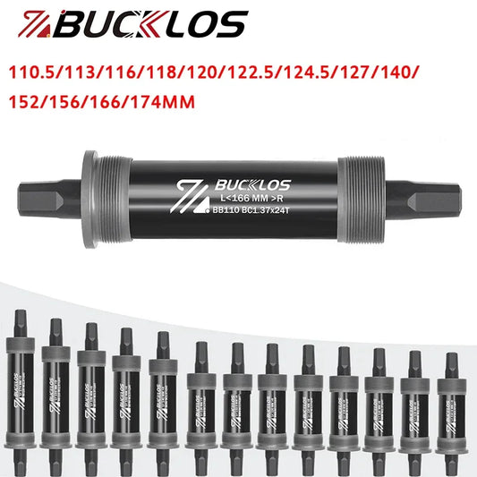 BUCKLOS Square Taper Bottom Bracket — BB68 / BB100 Threaded CNC