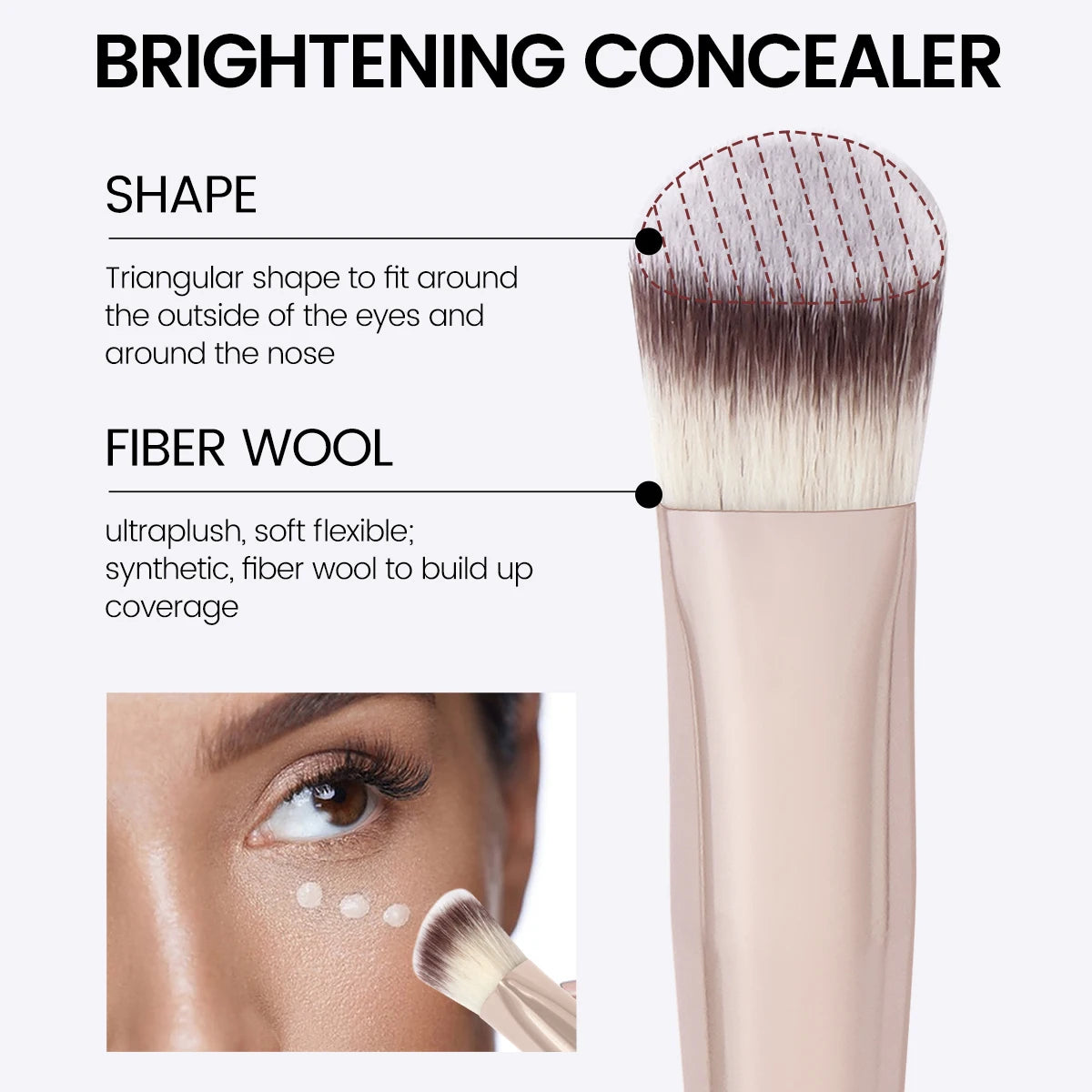 MAANGE Triangle Concealer & Foundation Brush
