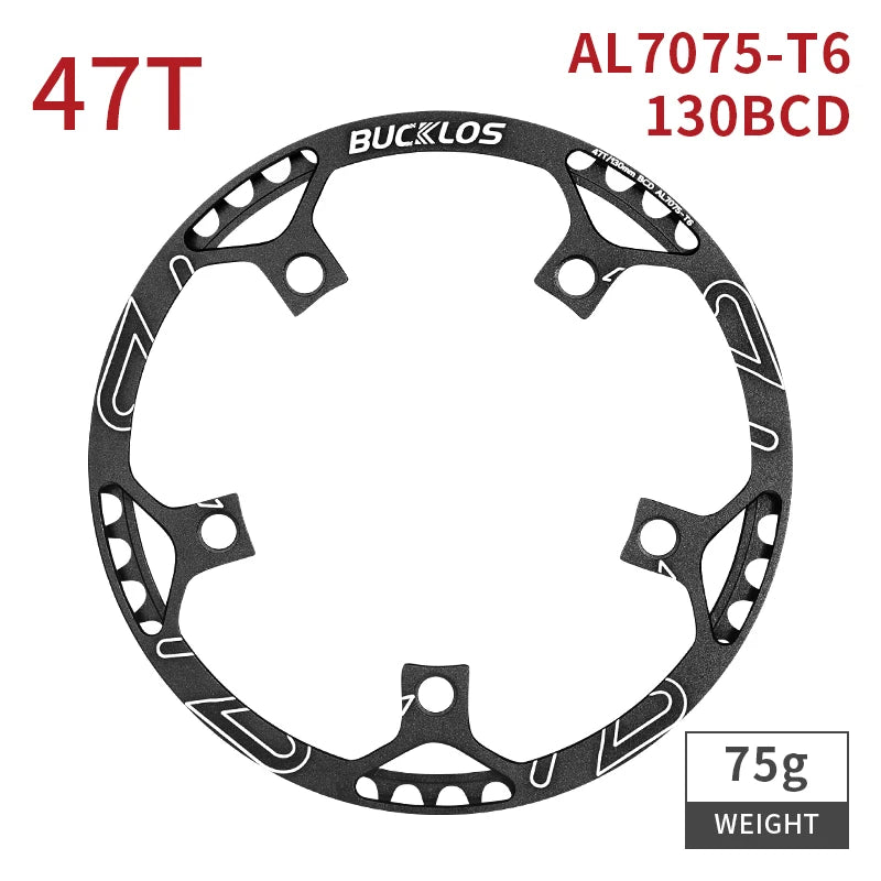 Bucklos 130BCD Folding Bicycle Crankset 170mm – 45T/47T/53T/56T/58T for BMX & Road Bike
