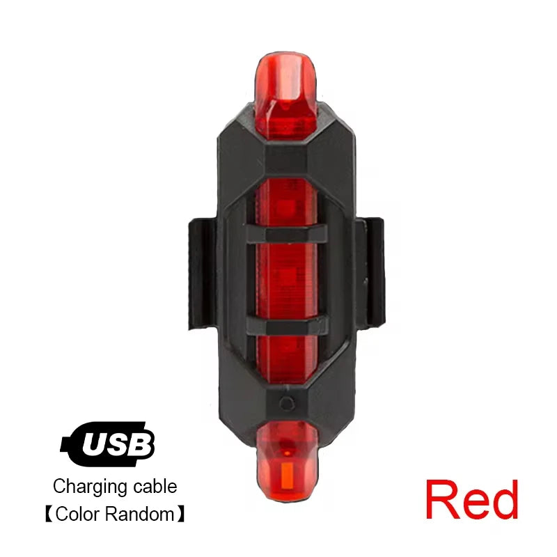 USB Rechargeable Bike Headlight & Taillight Set