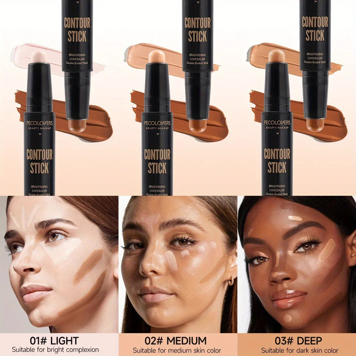 Double-Ended Highlight & Contour Concealer Stick