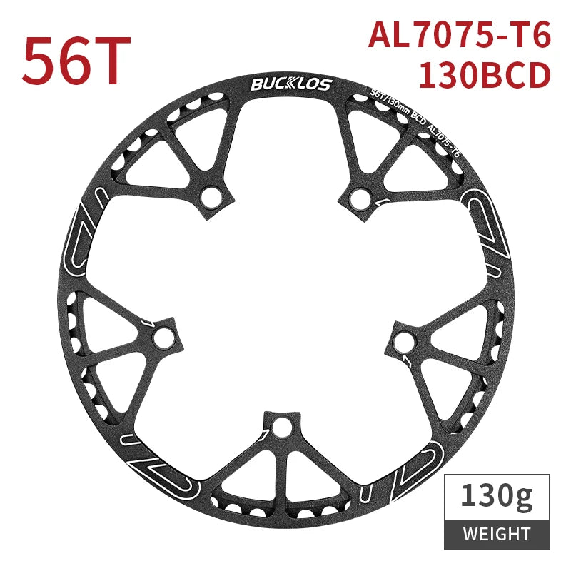 Bucklos 130BCD Folding Bicycle Crankset 170mm – 45T/47T/53T/56T/58T for BMX & Road Bike