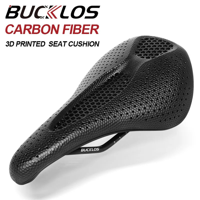 Bucklos Carbon 3D Printed Bicycle Saddle – 143mm/155mm Road & Mountain Bike