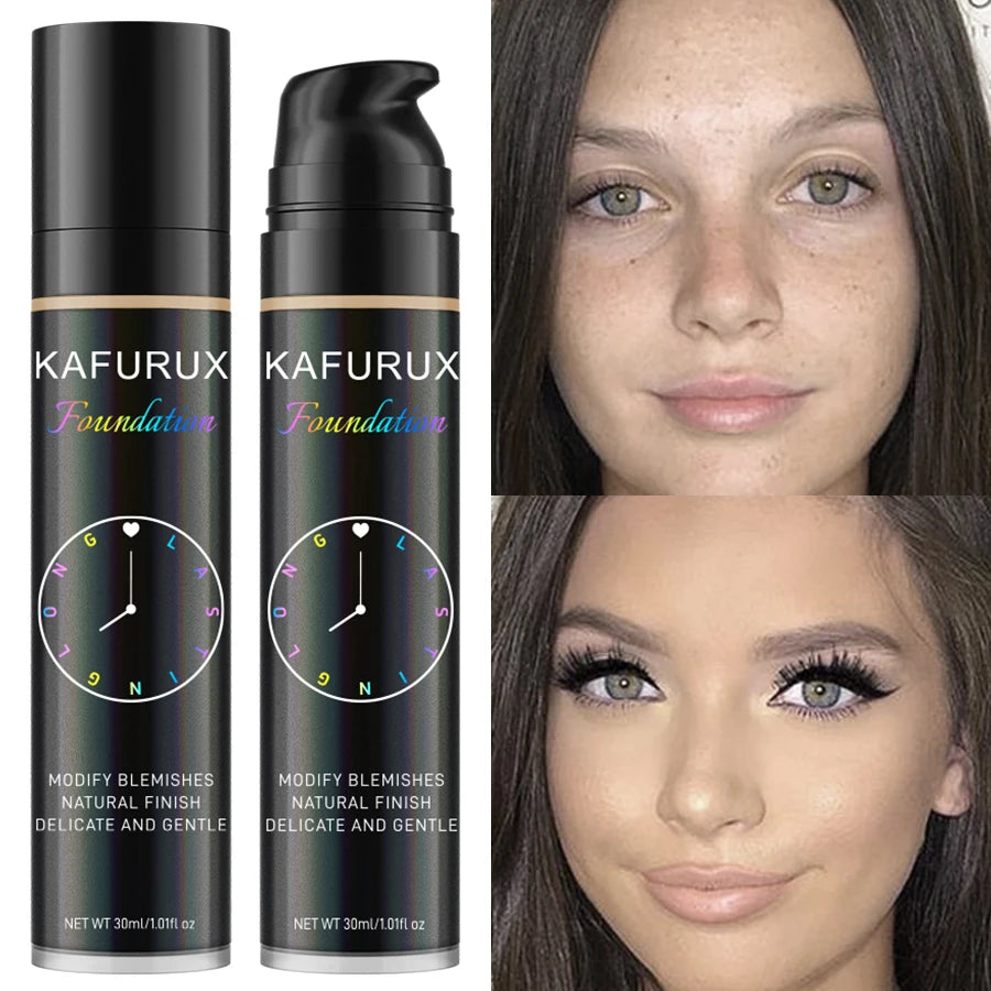 8-Shade Waterproof Liquid Foundation — Full Coverage