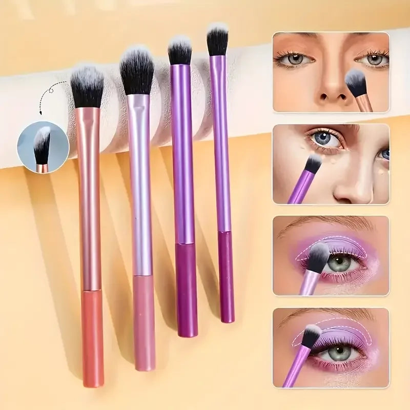 8-Piece Soft Synthetic Makeup Brush Kit