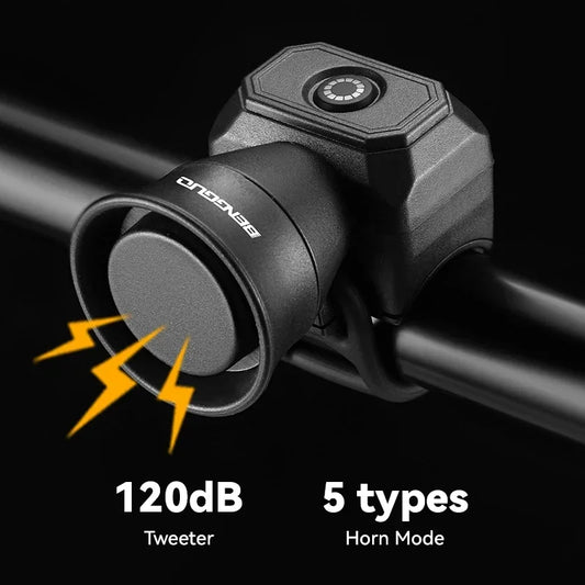USB Rechargeable Waterproof Bike Bell & Horn