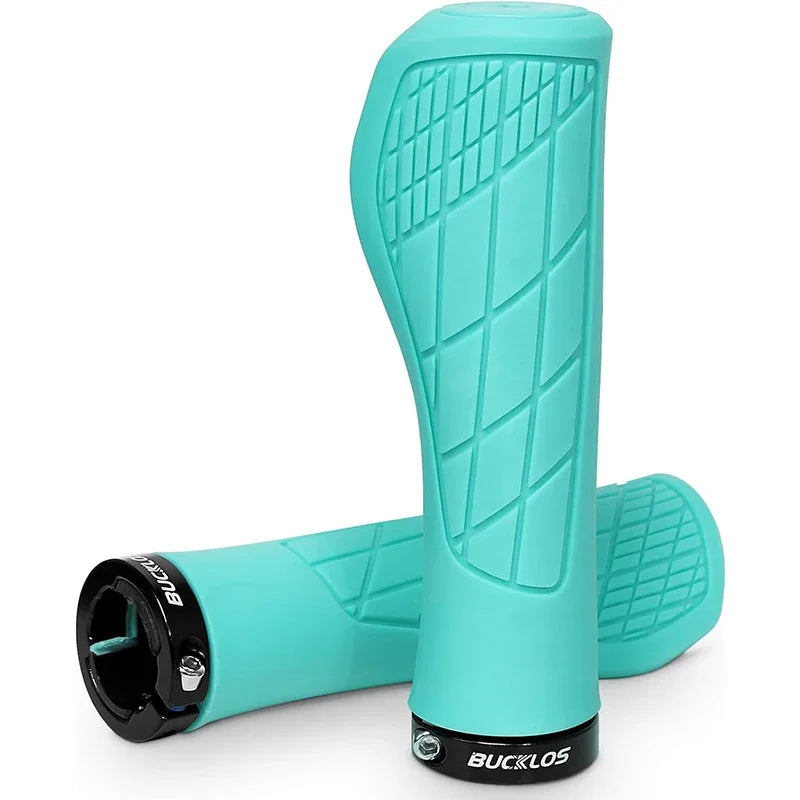 Bucklos MTB Ergonomic Handlebar Grips – Lock-On Soft Rubber, 22.2mm