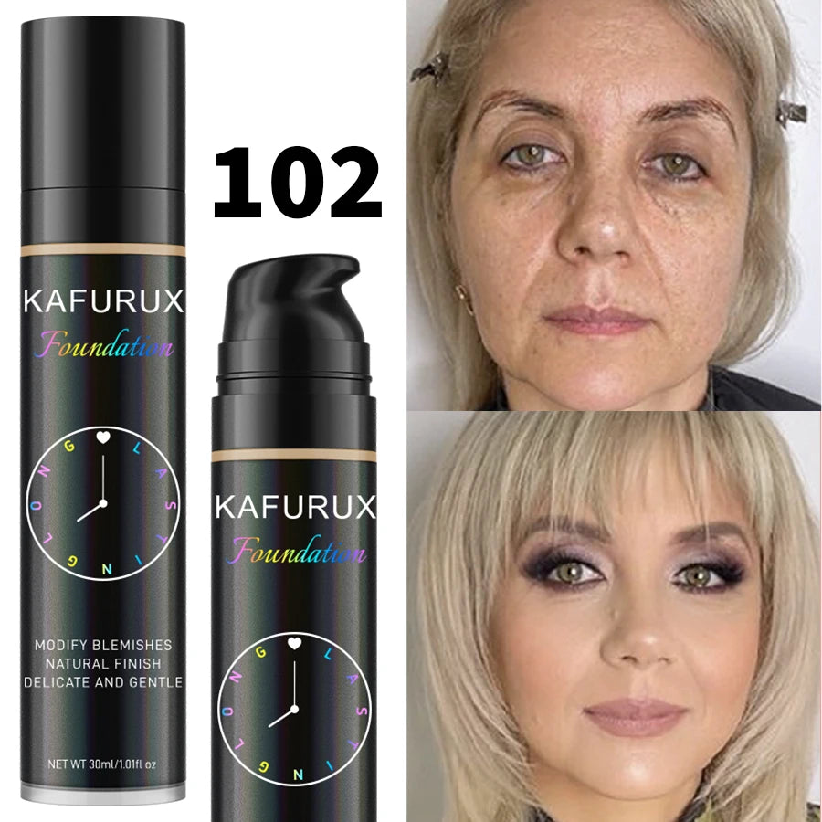 8-Shade Waterproof Liquid Foundation — Full Coverage
