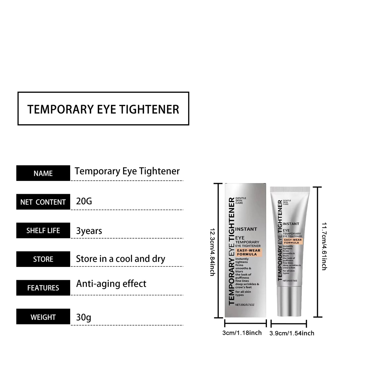 Firming Eye Cream with Brush — Anti-Ageing & Hydrating