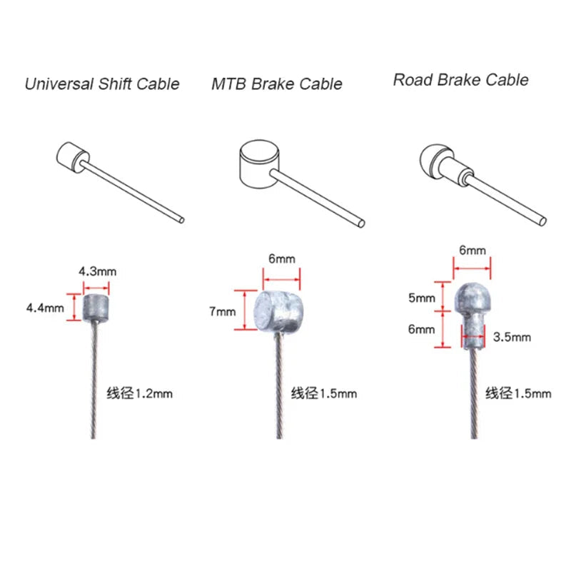 Universal MTB Bike Brake & Shift Cable Set