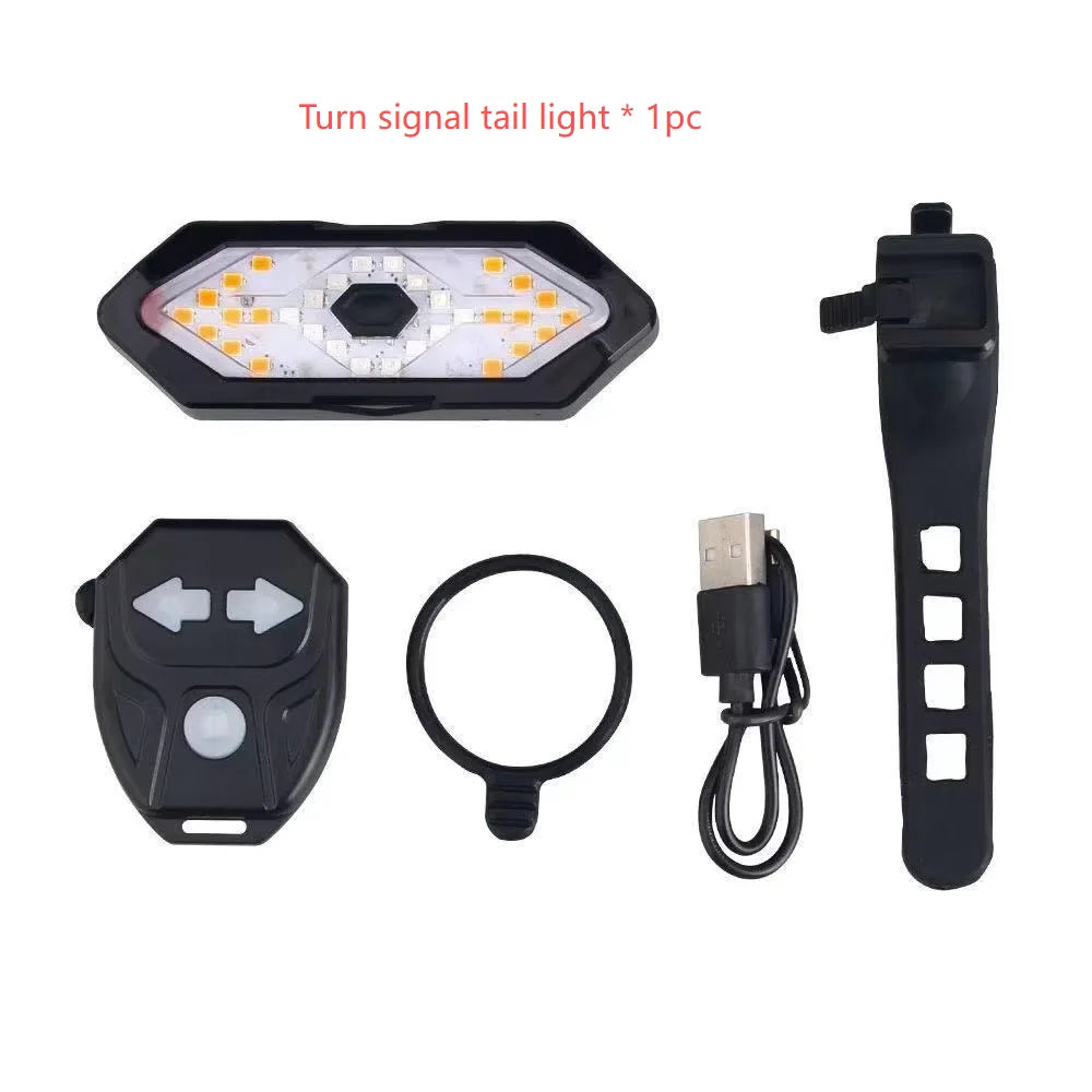 USB-C Rechargeable Bike Light with Digital Display