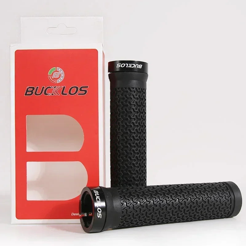 BUCKLOS Lock-On MTB Handlebar Grips — Anti-Slip Rubber