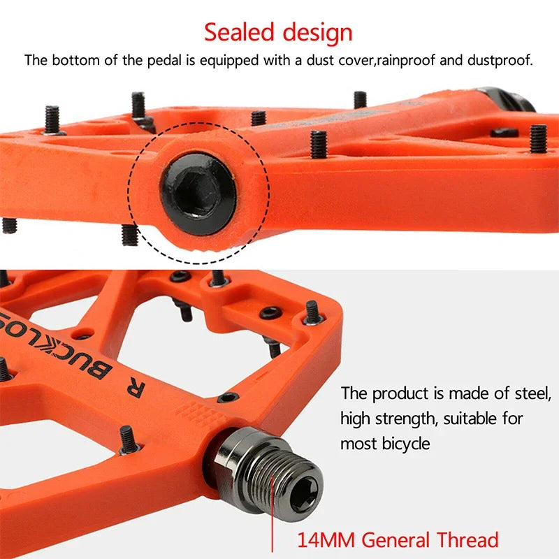 BUCKLOS Ultralight Anti-Slip MTB Bike Pedals