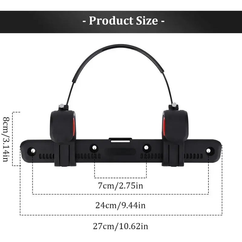 Bike Bag Buckle – Adjustable Saddle Rack Clip for Bicycle & Motorcycle Pannier Rack
